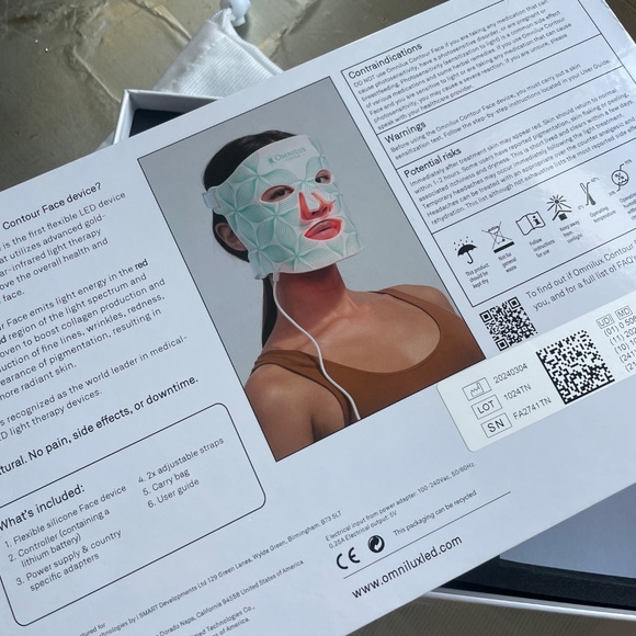 Omnilux Contour Face Medical Grade LED Anti-Aging Mask Infrared - Picture 6 of 6